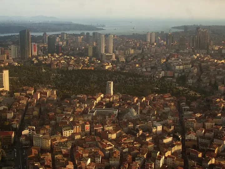 Şişli ilçesinden bir görünüm